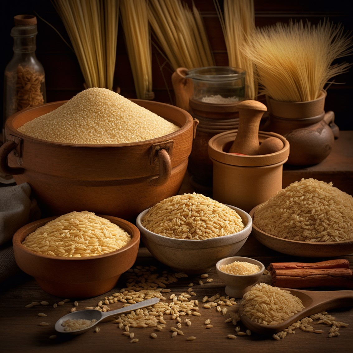 trigo maiz y arroz integral